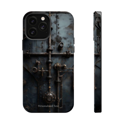 Personalized Steampunk Industrial Pipes Phone Case – Vintage Mechanical Machinery Cover for iPhone, Samsung Galaxy & Google Pixel