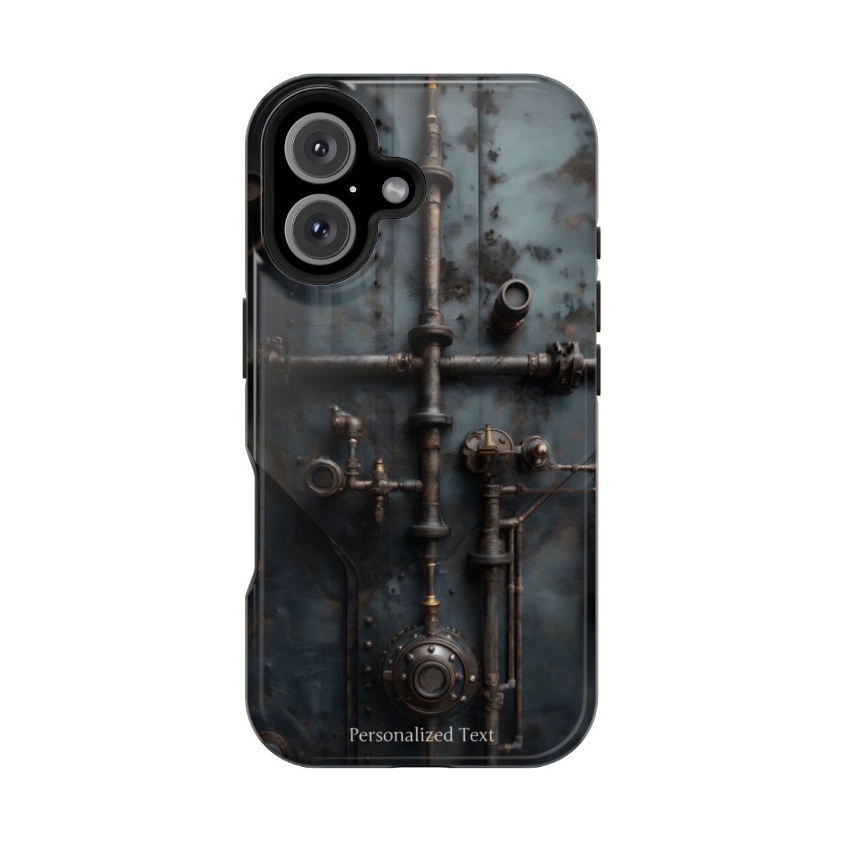 Personalized Steampunk Industrial Pipes Phone Case – Vintage Mechanical Machinery Cover for iPhone, Samsung Galaxy & Google Pixel