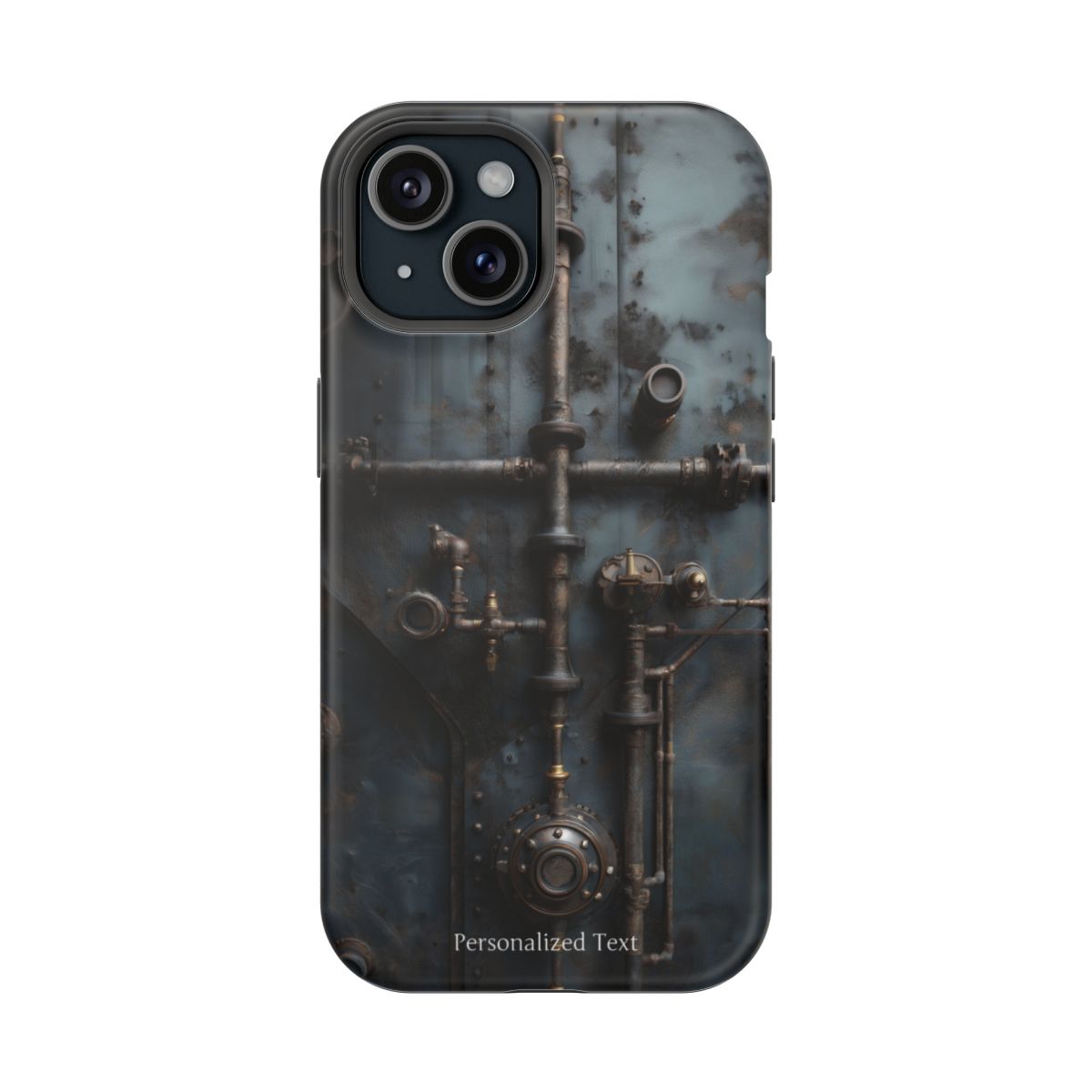 Personalized Steampunk Industrial Pipes Phone Case – Vintage Mechanical Machinery Cover for iPhone, Samsung Galaxy & Google Pixel