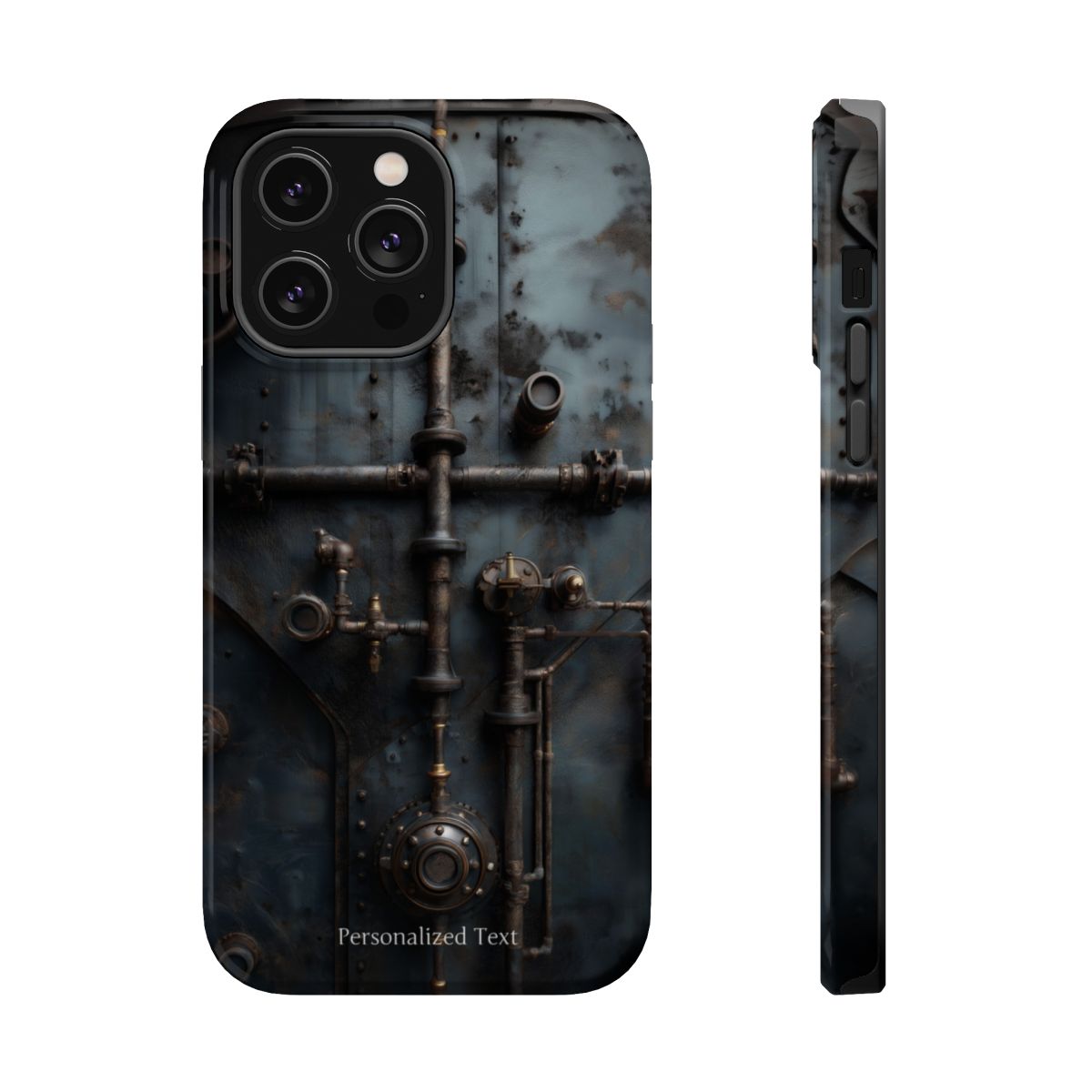 Personalized Steampunk Industrial Pipes Phone Case – Vintage Mechanical Machinery Cover for iPhone, Samsung Galaxy & Google Pixel