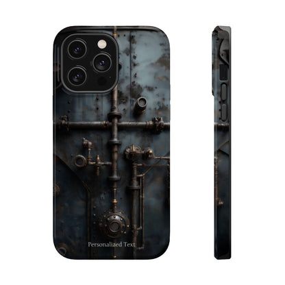 Personalized Steampunk Industrial Pipes Phone Case – Vintage Mechanical Machinery Cover for iPhone, Samsung Galaxy & Google Pixel