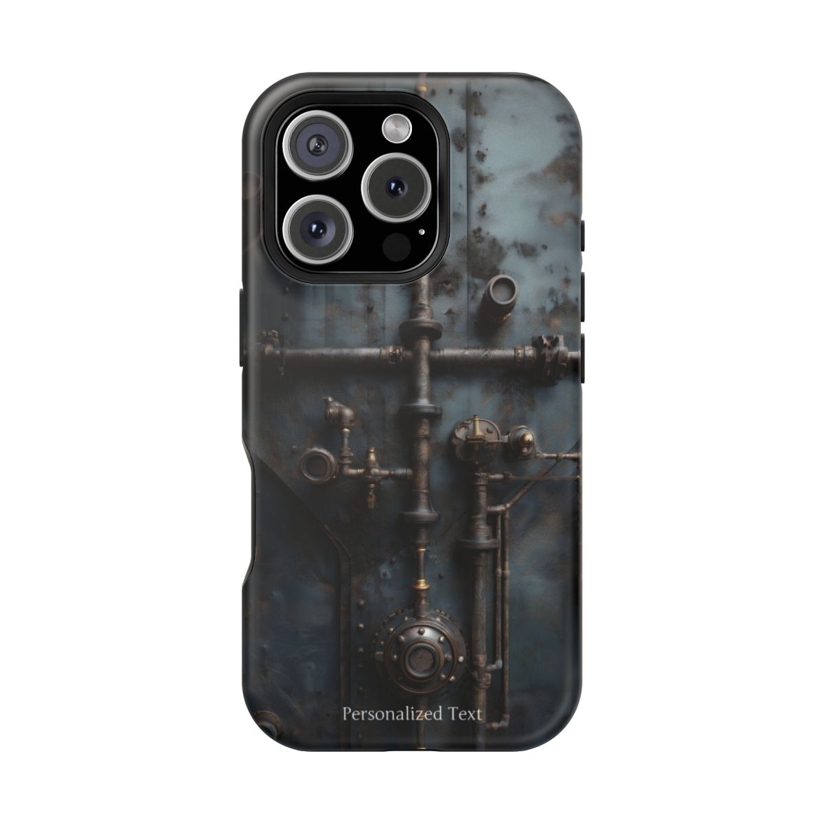 Personalized Steampunk Industrial Pipes Phone Case – Vintage Mechanical Machinery Cover for iPhone, Samsung Galaxy & Google Pixel