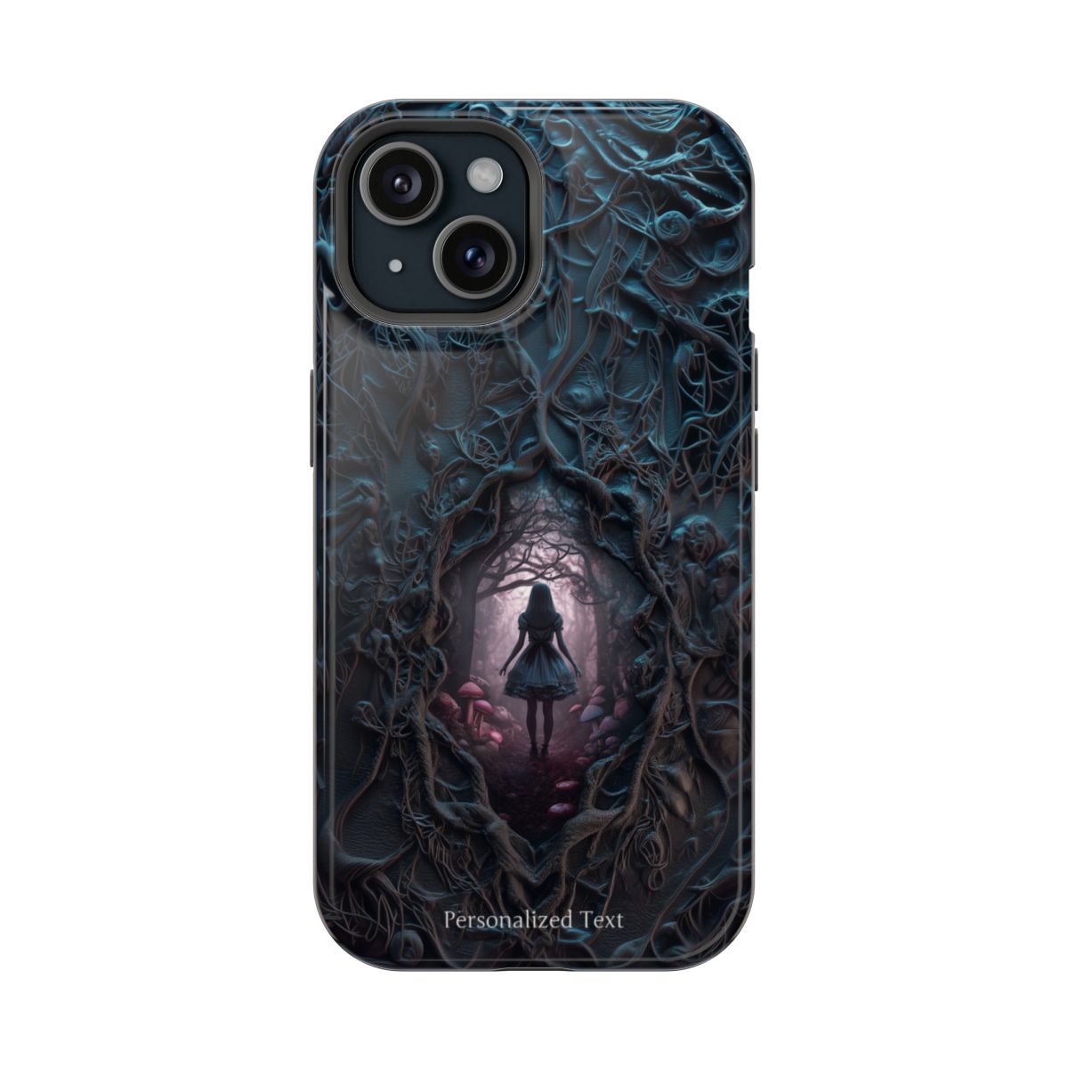 Personalized Dark Enchanted Forest Phone Case – Gothic Fairy Tale Portal Cover for iPhone, Samsung Galaxy & Google Pixel