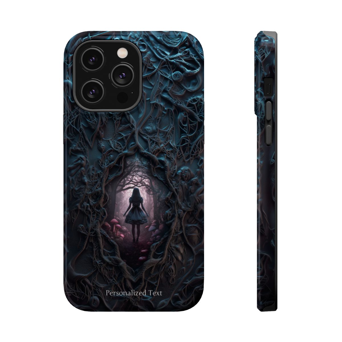 Personalized Dark Enchanted Forest Phone Case – Gothic Fairy Tale Portal Cover for iPhone, Samsung Galaxy & Google Pixel