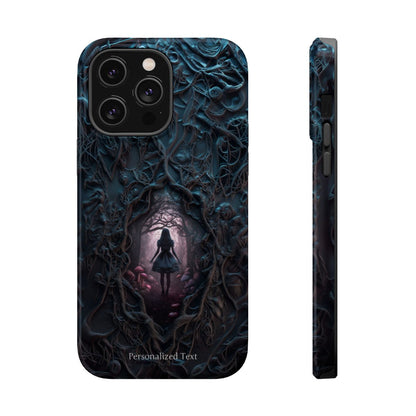Personalized Dark Enchanted Forest Phone Case – Gothic Fairy Tale Portal Cover for iPhone, Samsung Galaxy & Google Pixel