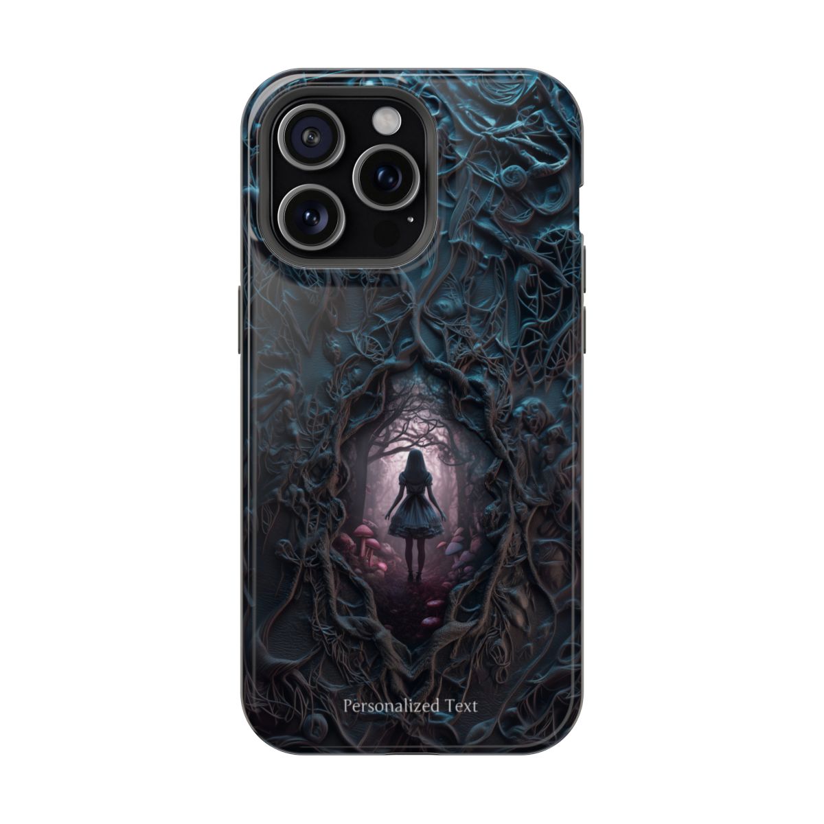 Personalized Dark Enchanted Forest Phone Case – Gothic Fairy Tale Portal Cover for iPhone, Samsung Galaxy & Google Pixel
