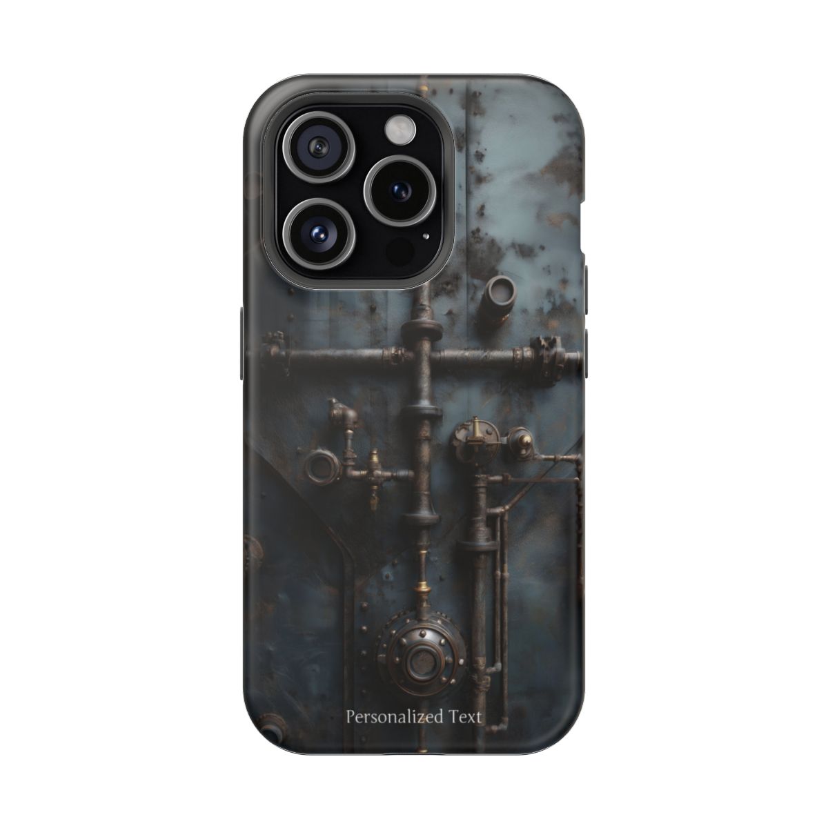Personalized Steampunk Industrial Pipes Phone Case – Vintage Mechanical Machinery Cover for iPhone, Samsung Galaxy & Google Pixel