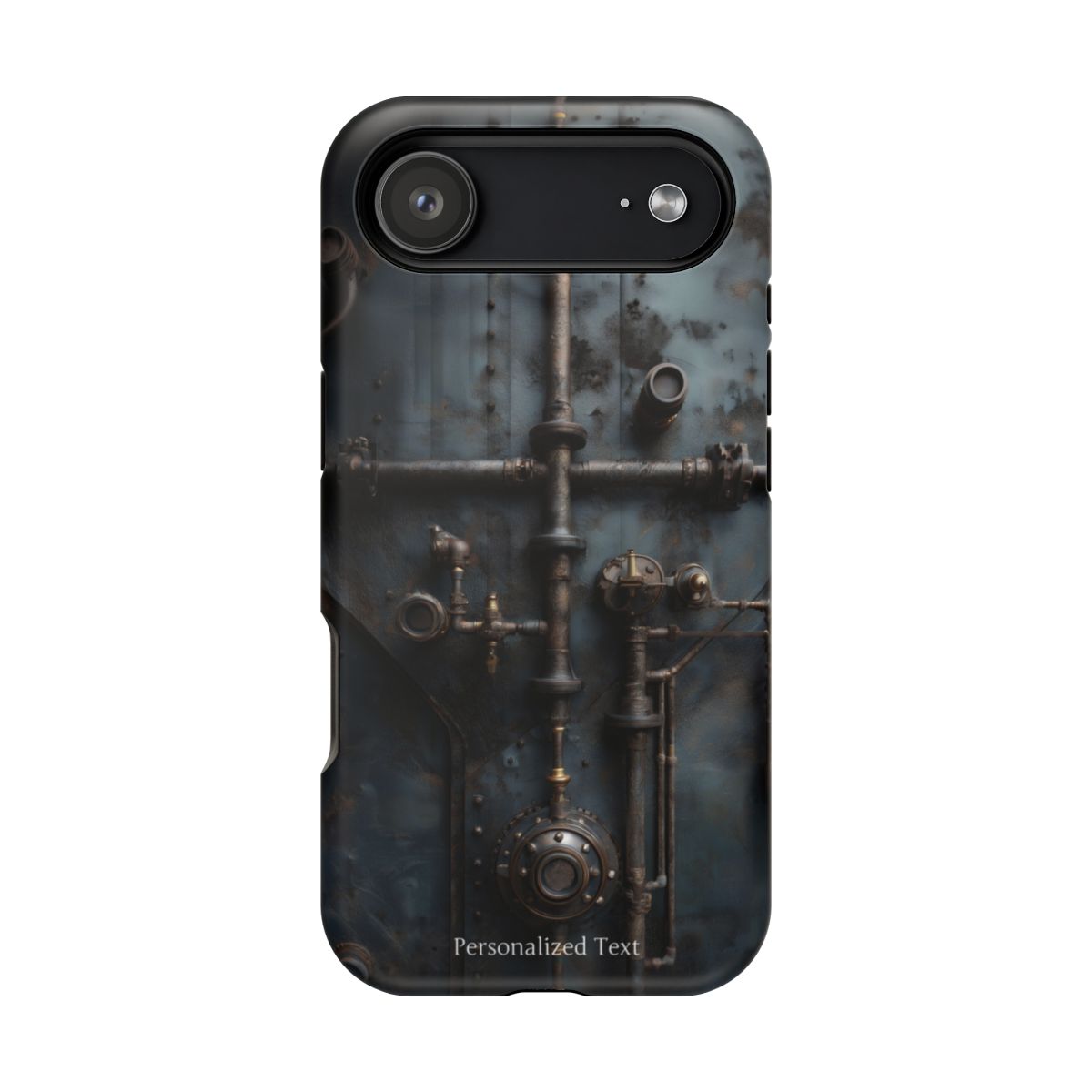 Personalized Steampunk Industrial Pipes Phone Case – Vintage Mechanical Machinery Cover for iPhone, Samsung Galaxy & Google Pixel