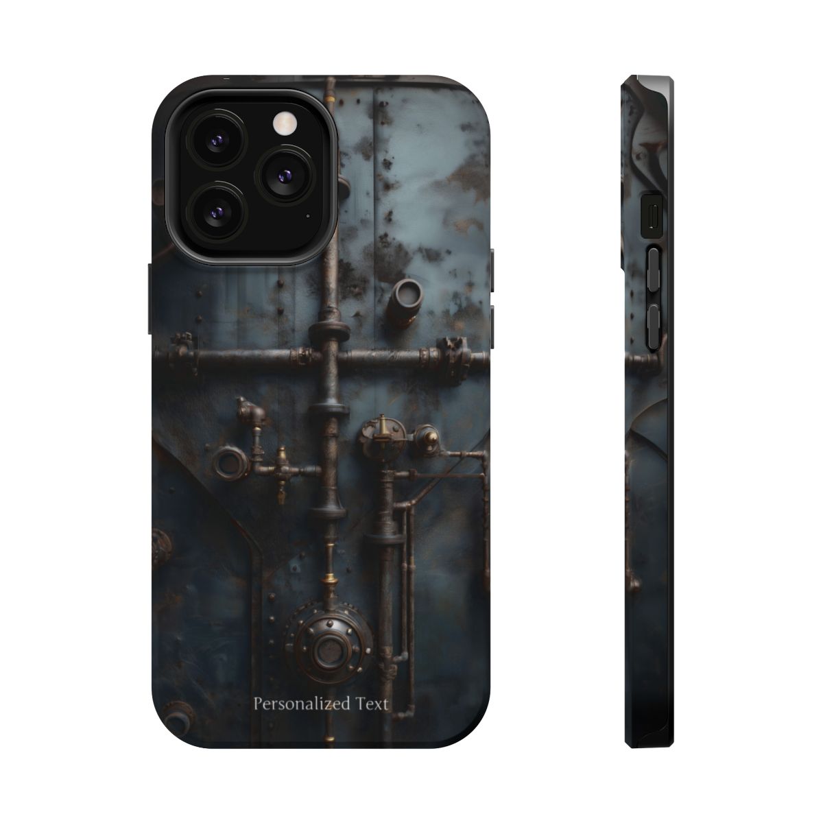 Personalized Steampunk Industrial Pipes Phone Case – Vintage Mechanical Machinery Cover for iPhone, Samsung Galaxy & Google Pixel