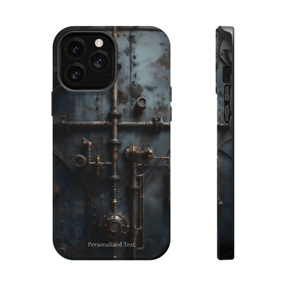 Personalized Steampunk Industrial Pipes Phone Case – Vintage Mechanical Machinery Cover for iPhone, Samsung Galaxy & Google Pixel