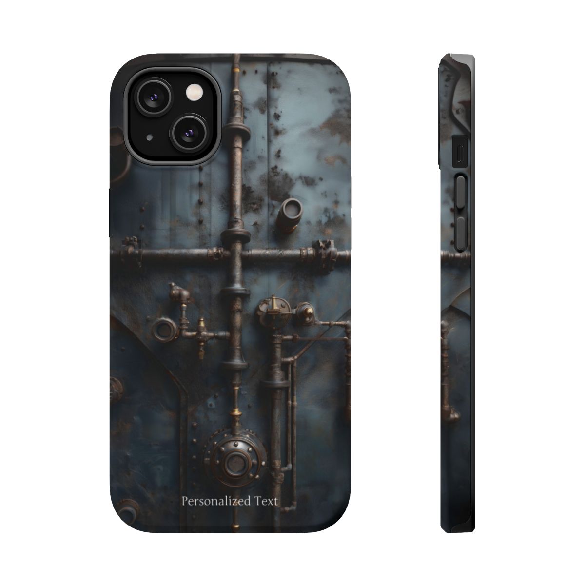 Personalized Steampunk Industrial Pipes Phone Case – Vintage Mechanical Machinery Cover for iPhone, Samsung Galaxy & Google Pixel