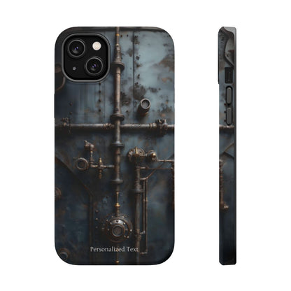 Personalized Steampunk Industrial Pipes Phone Case – Vintage Mechanical Machinery Cover for iPhone, Samsung Galaxy & Google Pixel