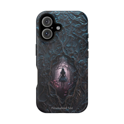 Personalized Dark Enchanted Forest Phone Case – Gothic Fairy Tale Portal Cover for iPhone, Samsung Galaxy & Google Pixel