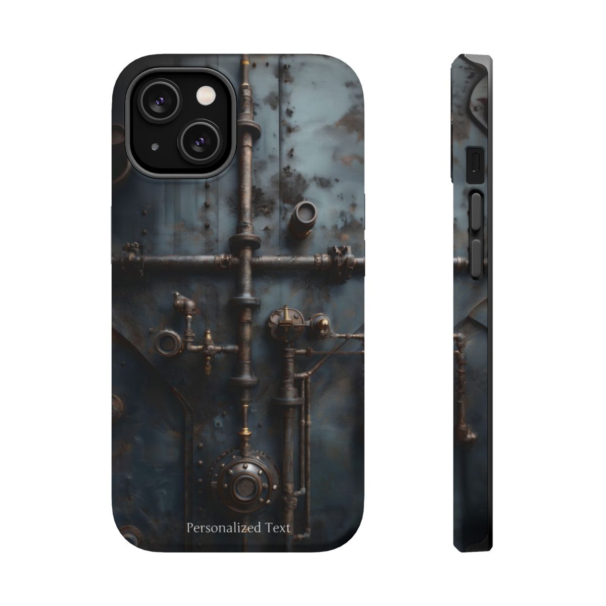 Personalized Steampunk Industrial Pipes Phone Case – Vintage Mechanical Machinery Cover for iPhone, Samsung Galaxy & Google Pixel
