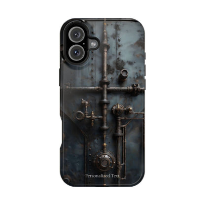 Personalized Steampunk Industrial Pipes Phone Case – Vintage Mechanical Machinery Cover for iPhone, Samsung Galaxy & Google Pixel