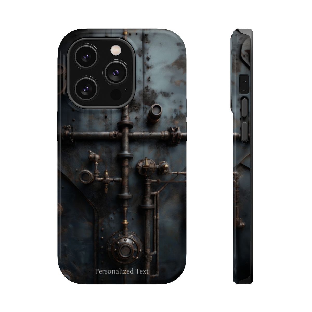 Personalized Steampunk Industrial Pipes Phone Case – Vintage Mechanical Machinery Cover for iPhone, Samsung Galaxy & Google Pixel