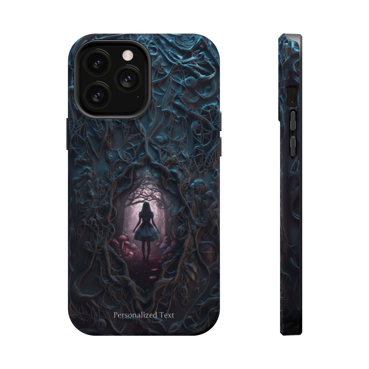 Personalized Dark Enchanted Forest Phone Case – Gothic Fairy Tale Portal Cover for iPhone, Samsung Galaxy & Google Pixel