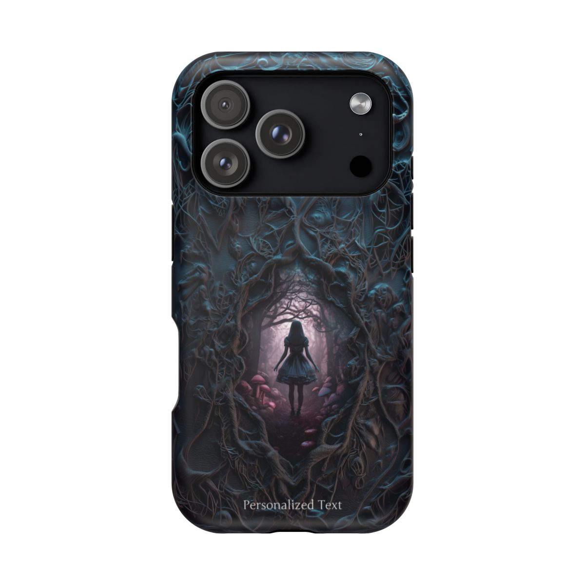 Personalized Dark Enchanted Forest Phone Case – Gothic Fairy Tale Portal Cover for iPhone, Samsung Galaxy & Google Pixel