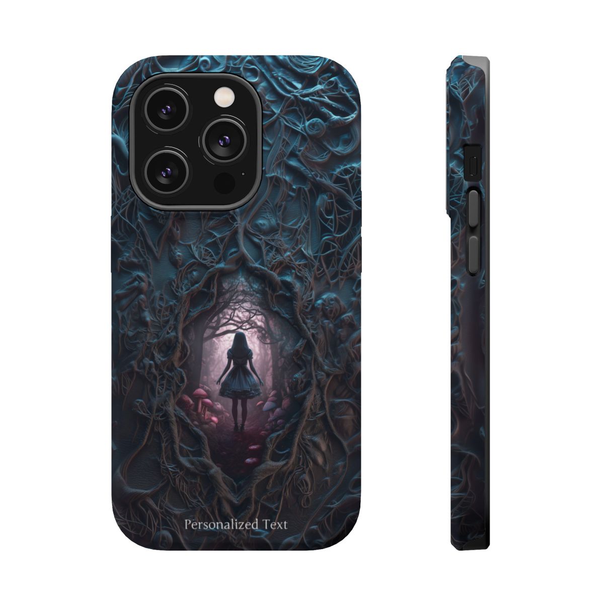 Personalized Dark Enchanted Forest Phone Case – Gothic Fairy Tale Portal Cover for iPhone, Samsung Galaxy & Google Pixel