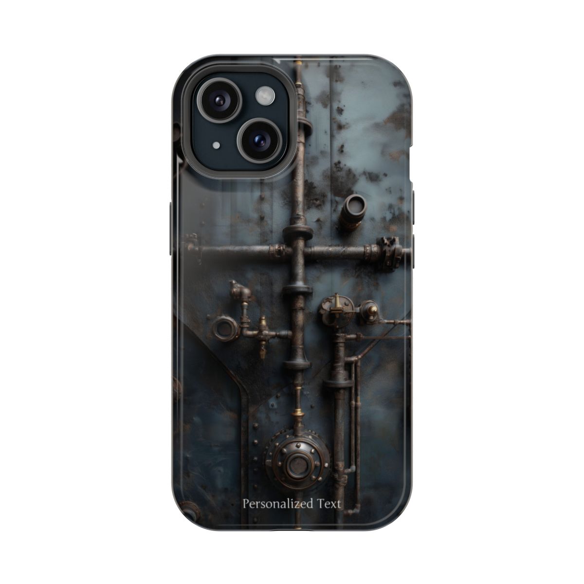 Personalized Steampunk Industrial Pipes Phone Case – Vintage Mechanical Machinery Cover for iPhone, Samsung Galaxy & Google Pixel