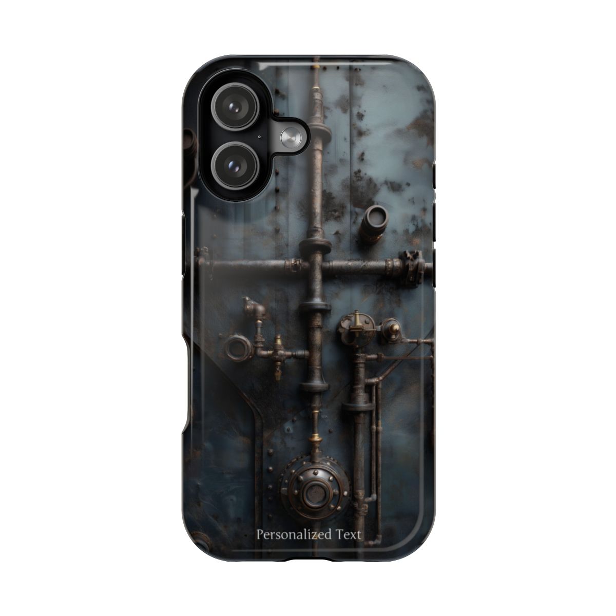 Personalized Steampunk Industrial Pipes Phone Case – Vintage Mechanical Machinery Cover for iPhone, Samsung Galaxy & Google Pixel