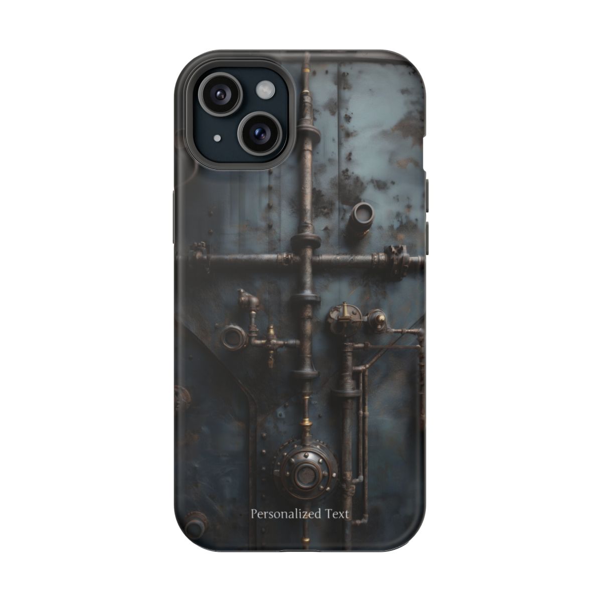Personalized Steampunk Industrial Pipes Phone Case – Vintage Mechanical Machinery Cover for iPhone, Samsung Galaxy & Google Pixel