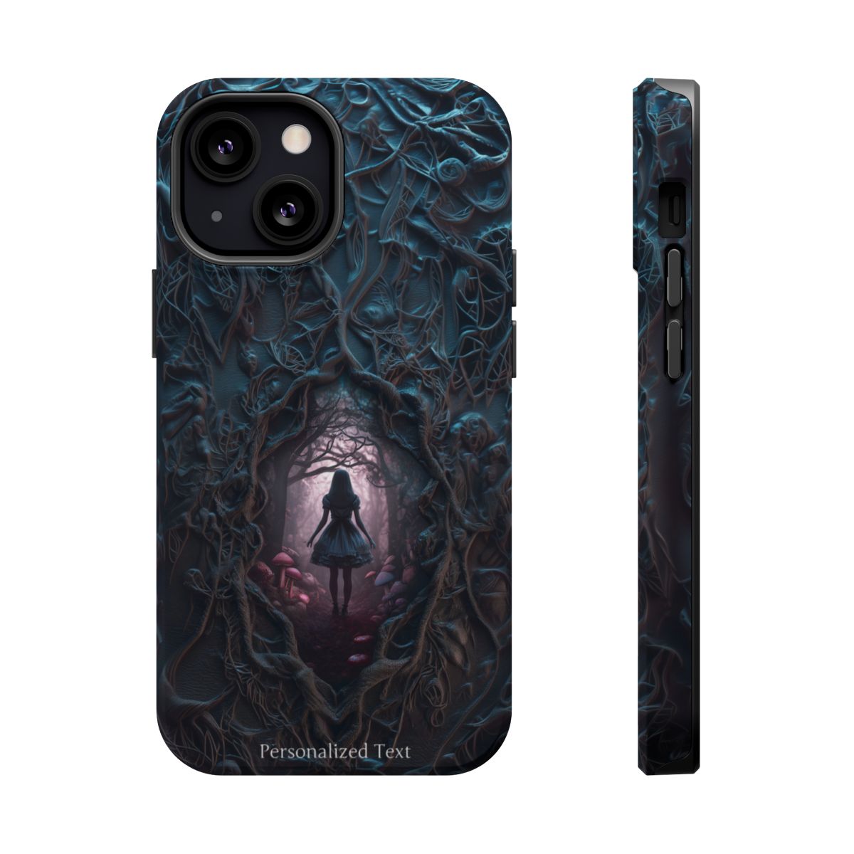 Personalized Dark Enchanted Forest Phone Case – Gothic Fairy Tale Portal Cover for iPhone, Samsung Galaxy & Google Pixel