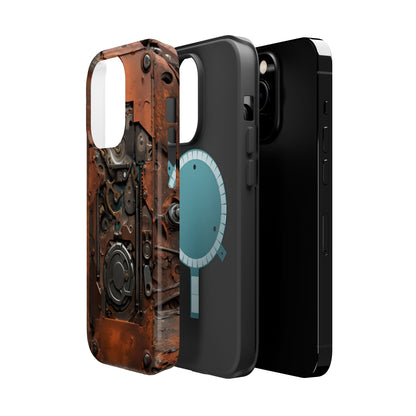 Rusted Mechanisms Phone Case – Steampunk Metal Gear Design for iPhone, Samsung Galaxy, and Google Pixel Devices