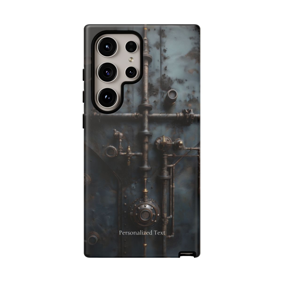 Personalized Steampunk Industrial Pipes Phone Case – Vintage Mechanical Machinery Cover for iPhone, Samsung Galaxy & Google Pixel