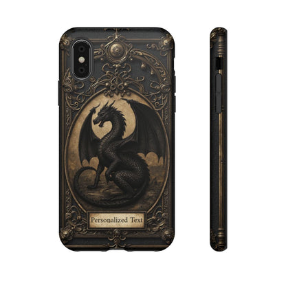 Personalized Gothic Dragon Phone Case - Fierce Elegance Meets Dark Fantasy