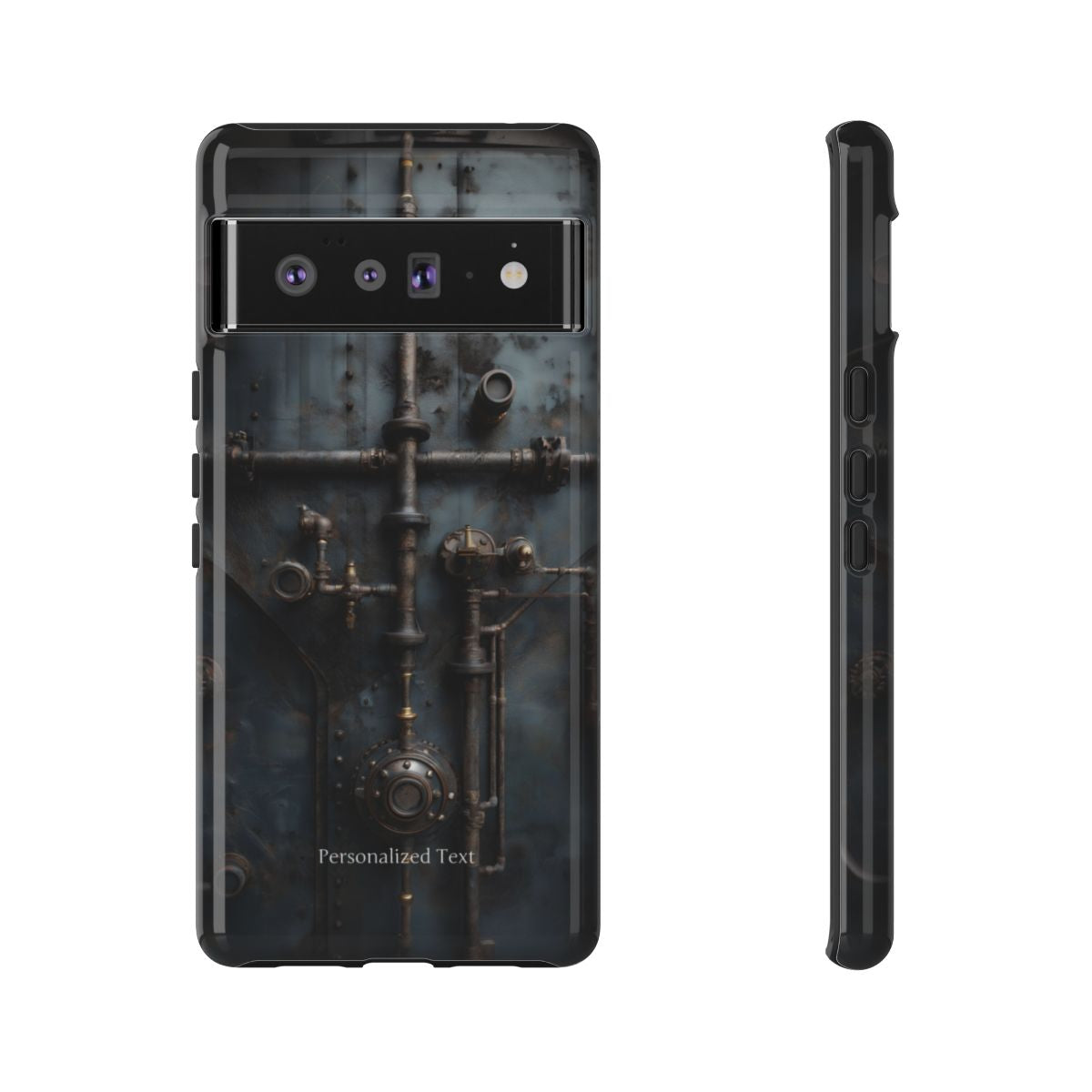 Personalized Steampunk Industrial Pipes Phone Case – Vintage Mechanical Machinery Cover for iPhone, Samsung Galaxy & Google Pixel