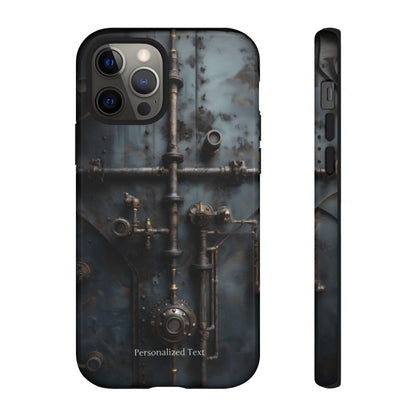 Personalized Steampunk Industrial Pipes Phone Case – Vintage Mechanical Machinery Cover for iPhone, Samsung Galaxy & Google Pixel
