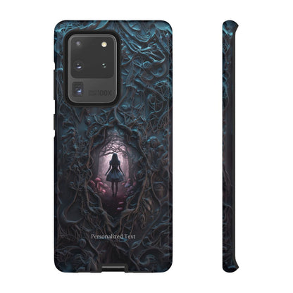 Personalized Dark Enchanted Forest Phone Case – Gothic Fairy Tale Portal Cover for iPhone, Samsung Galaxy & Google Pixel