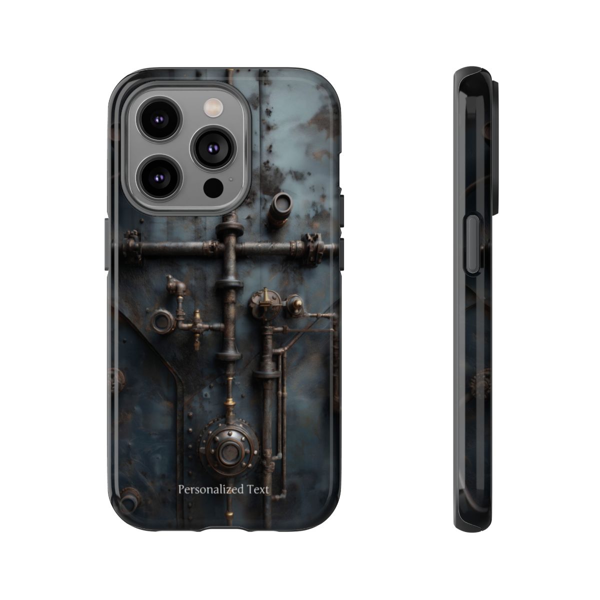 Personalized Steampunk Industrial Pipes Phone Case – Vintage Mechanical Machinery Cover for iPhone, Samsung Galaxy & Google Pixel