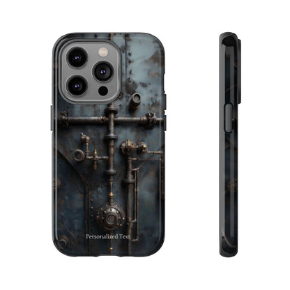Personalized Steampunk Industrial Pipes Phone Case – Vintage Mechanical Machinery Cover for iPhone, Samsung Galaxy & Google Pixel