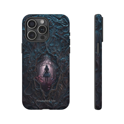 Personalized Dark Enchanted Forest Phone Case – Gothic Fairy Tale Portal Cover for iPhone, Samsung Galaxy & Google Pixel