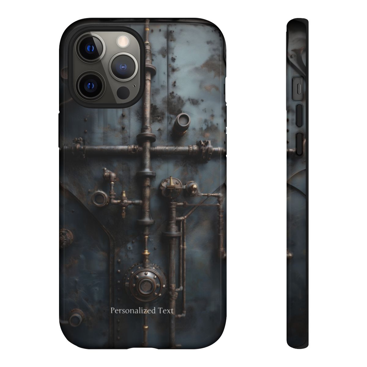 Personalized Steampunk Industrial Pipes Phone Case – Vintage Mechanical Machinery Cover for iPhone, Samsung Galaxy & Google Pixel