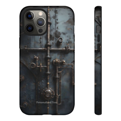 Personalized Steampunk Industrial Pipes Phone Case – Vintage Mechanical Machinery Cover for iPhone, Samsung Galaxy & Google Pixel