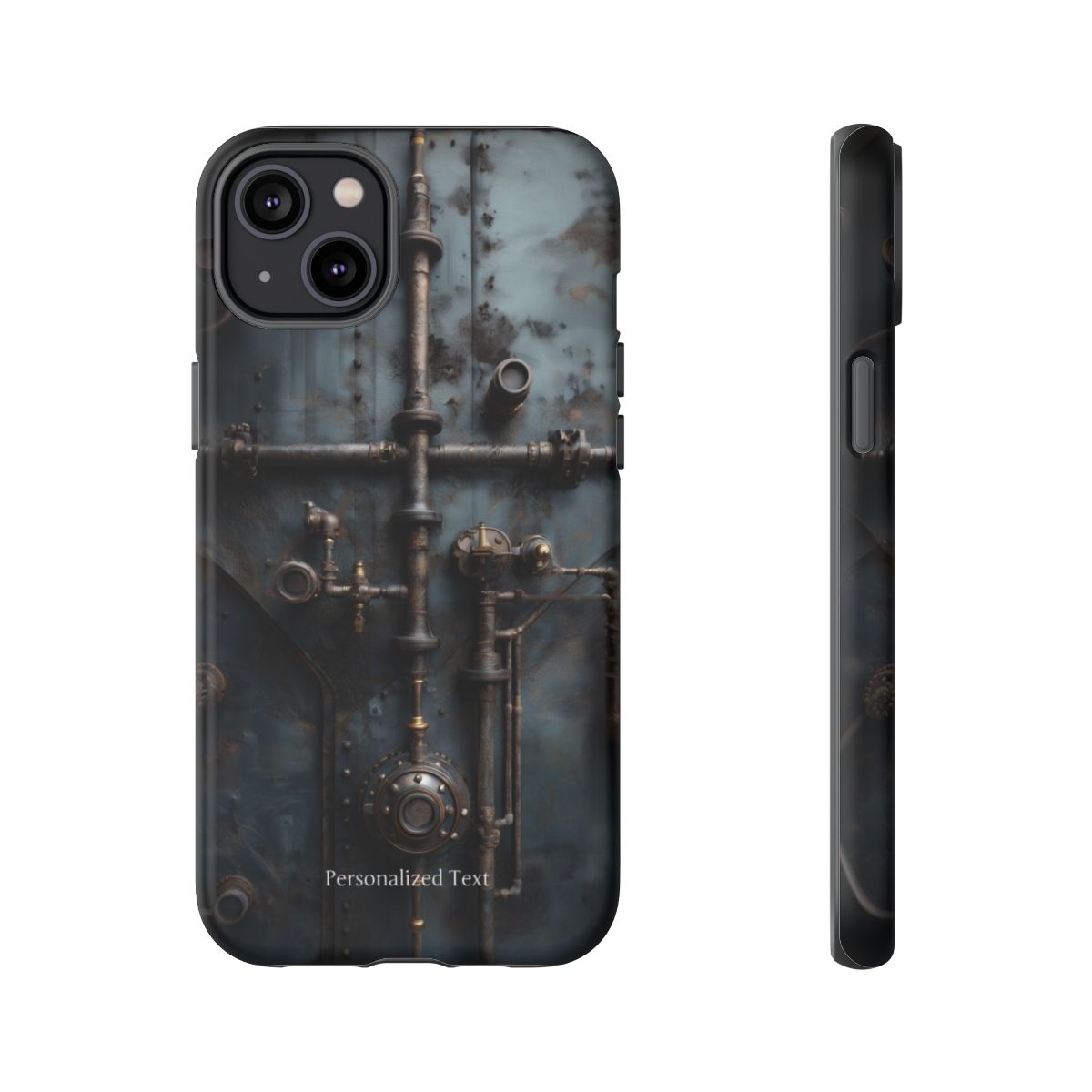 Personalized Steampunk Industrial Pipes Phone Case – Vintage Mechanical Machinery Cover for iPhone, Samsung Galaxy & Google Pixel