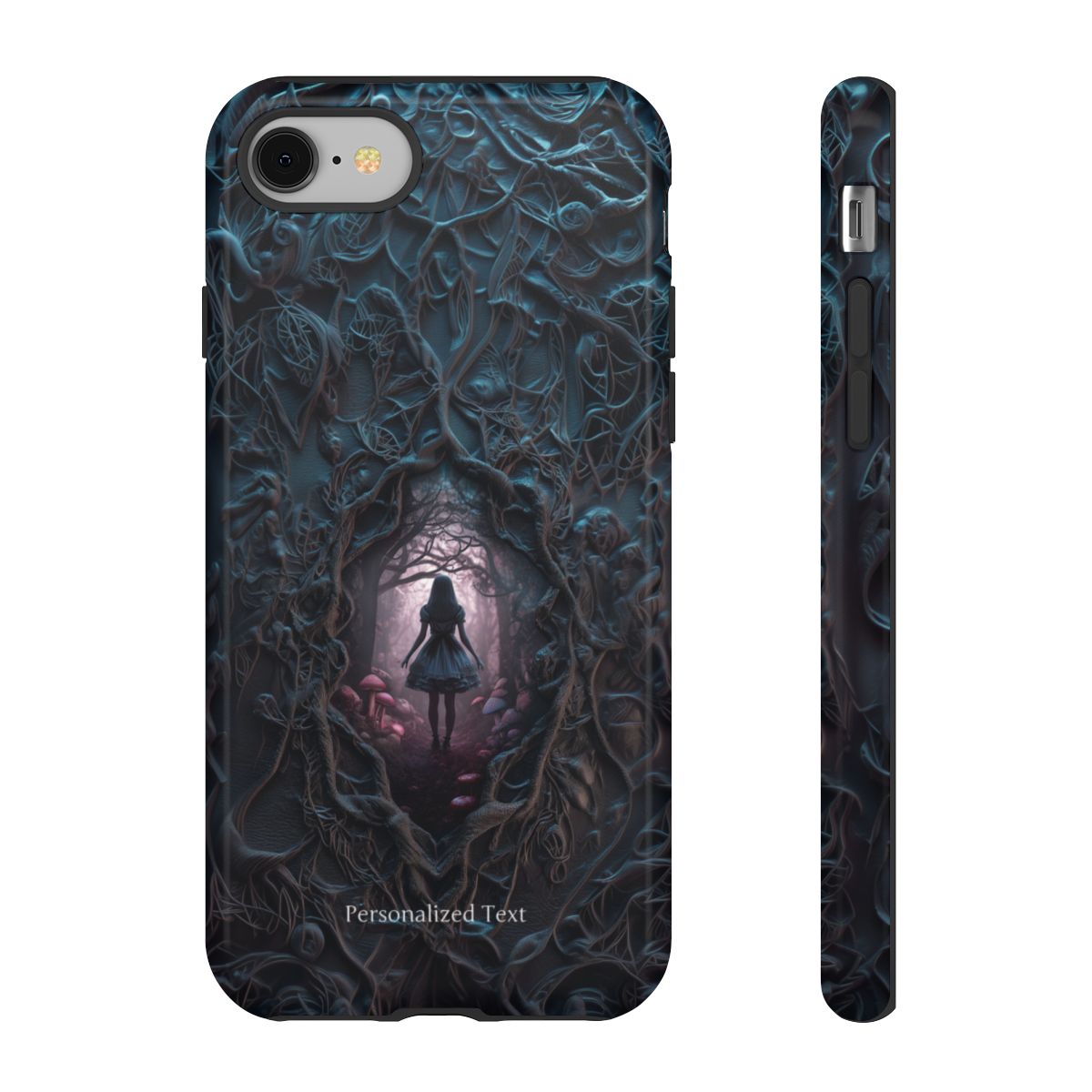 Personalized Dark Enchanted Forest Phone Case – Gothic Fairy Tale Portal Cover for iPhone, Samsung Galaxy & Google Pixel