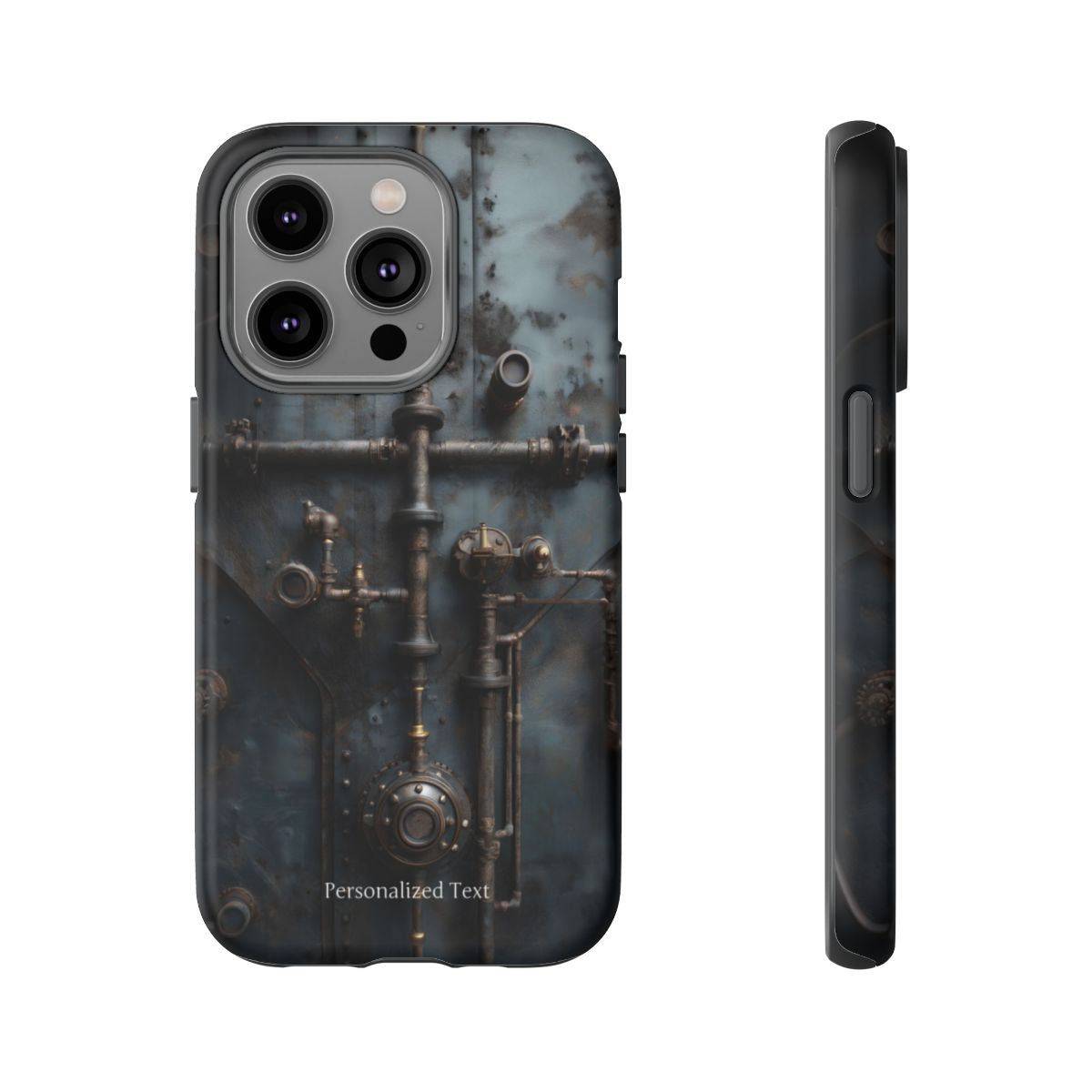Personalized Steampunk Industrial Pipes Phone Case – Vintage Mechanical Machinery Cover for iPhone, Samsung Galaxy & Google Pixel