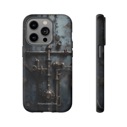 Personalized Steampunk Industrial Pipes Phone Case – Vintage Mechanical Machinery Cover for iPhone, Samsung Galaxy & Google Pixel
