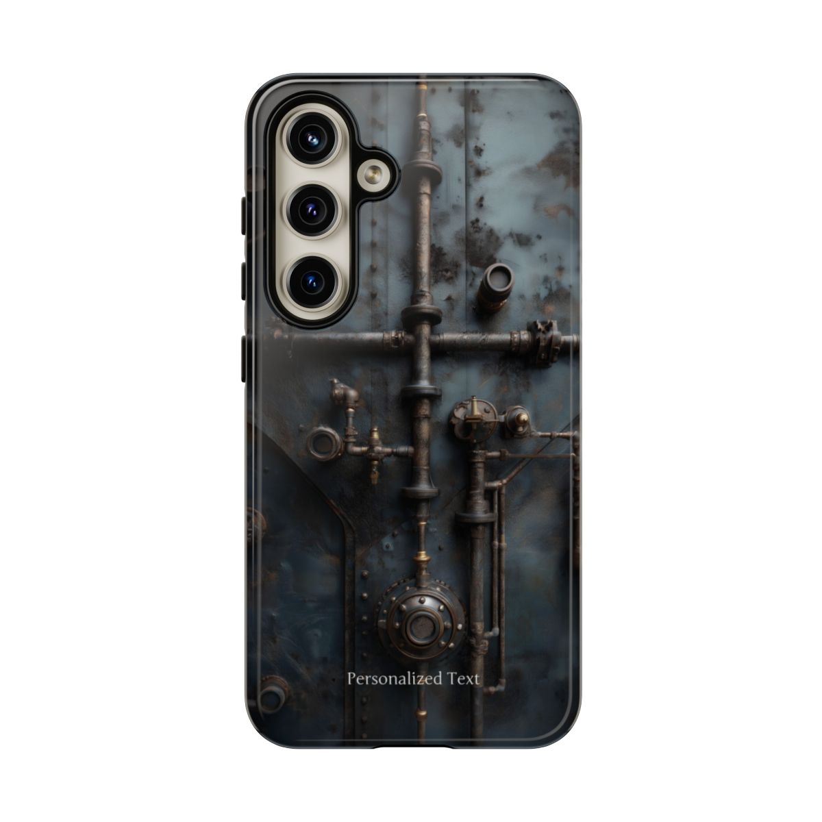 Personalized Steampunk Industrial Pipes Phone Case – Vintage Mechanical Machinery Cover for iPhone, Samsung Galaxy & Google Pixel