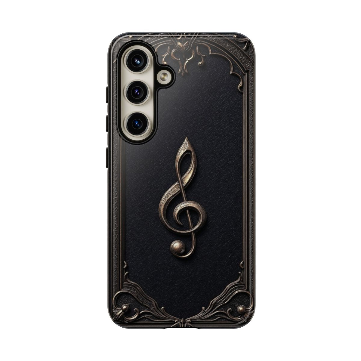 Elegant Gothic Treble Clef Phone Case - Vintage Music Lover Gift