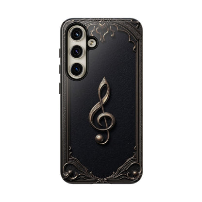 Elegant Gothic Treble Clef Phone Case - Vintage Music Lover Gift