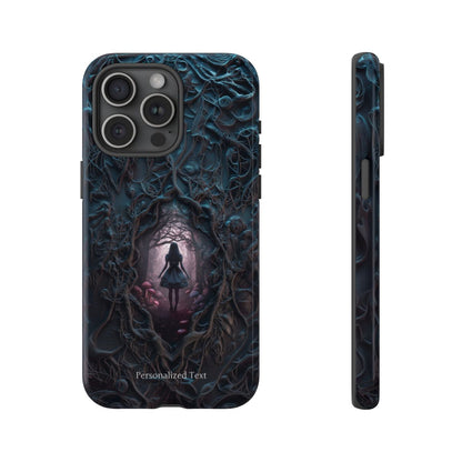 Personalized Dark Enchanted Forest Phone Case – Gothic Fairy Tale Portal Cover for iPhone, Samsung Galaxy & Google Pixel