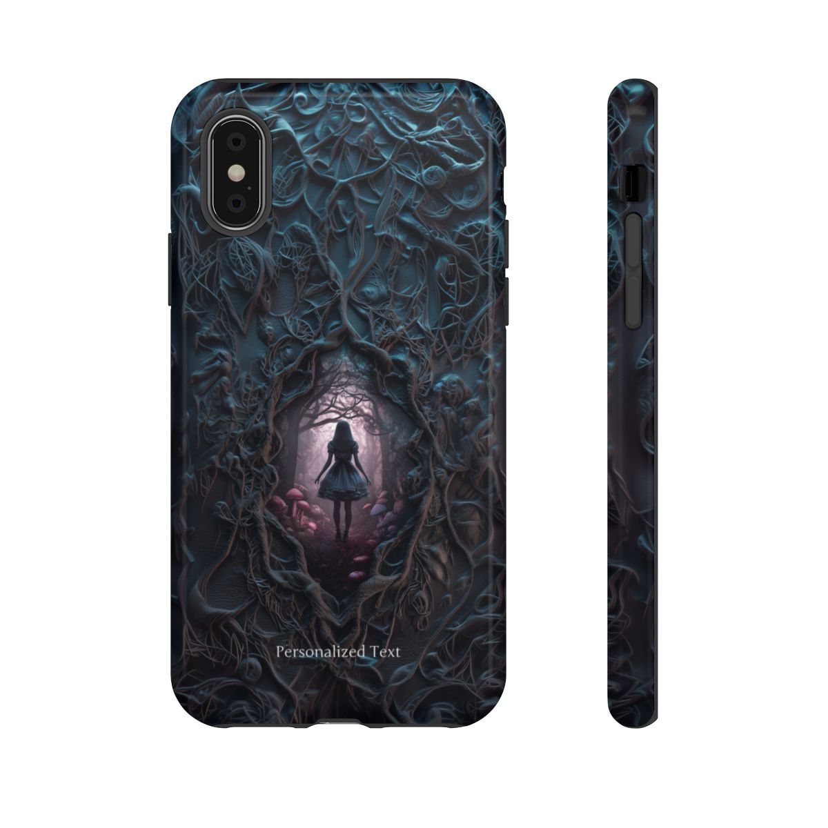 Personalized Dark Enchanted Forest Phone Case – Gothic Fairy Tale Portal Cover for iPhone, Samsung Galaxy & Google Pixel