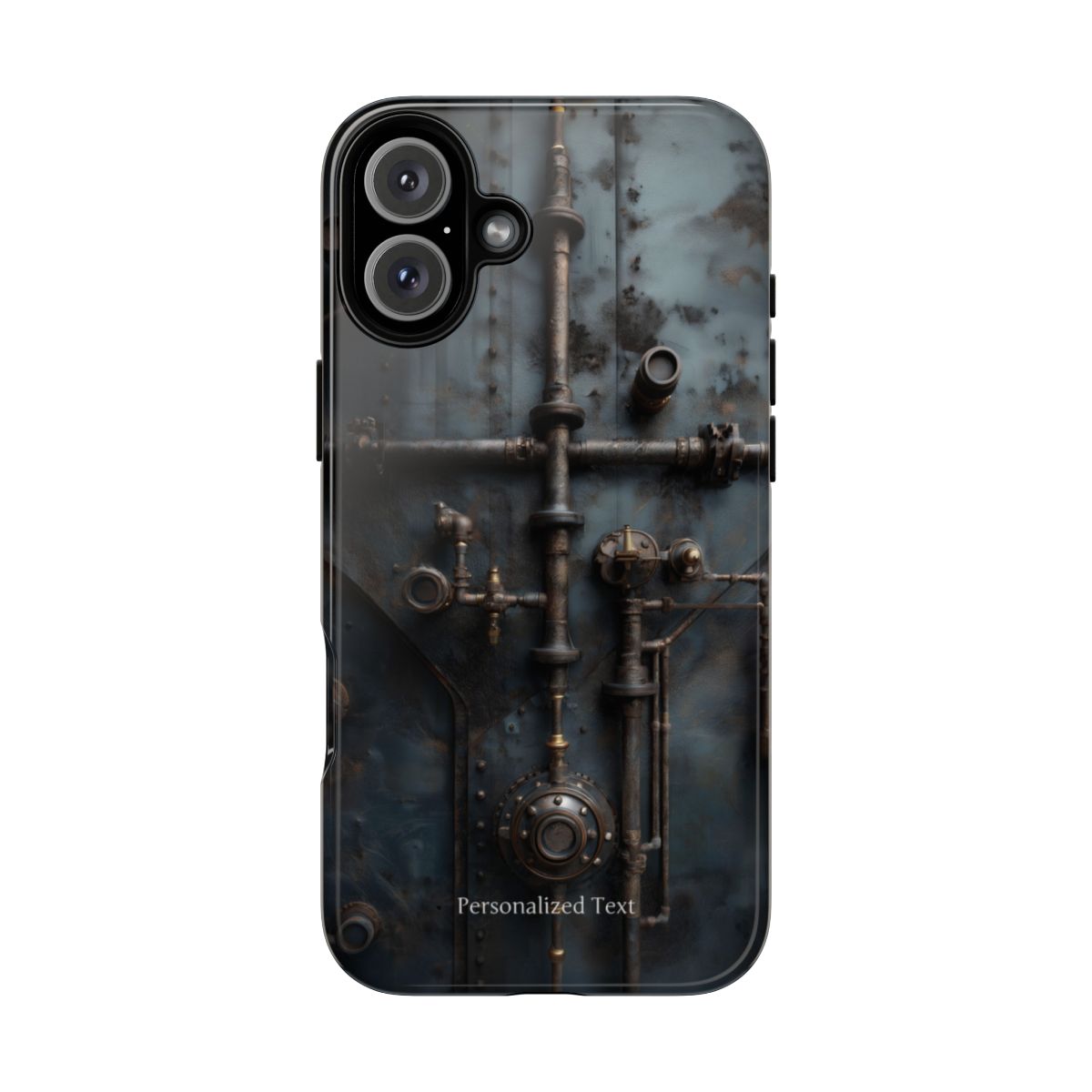 Personalized Steampunk Industrial Pipes Phone Case – Vintage Mechanical Machinery Cover for iPhone, Samsung Galaxy & Google Pixel