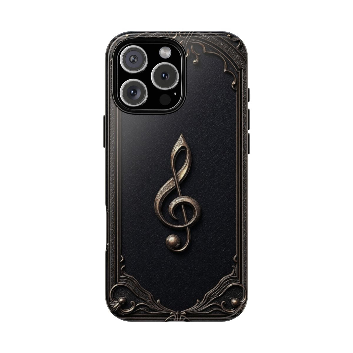Elegant Gothic Treble Clef Phone Case - Vintage Music Lover Gift