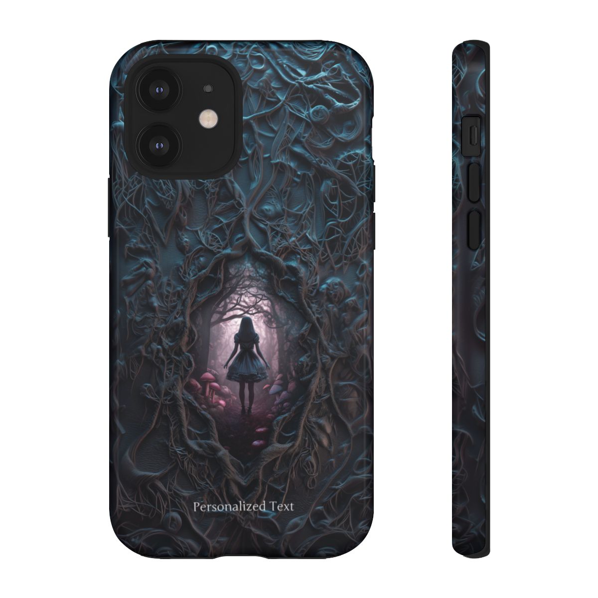 Personalized Dark Enchanted Forest Phone Case – Gothic Fairy Tale Portal Cover for iPhone, Samsung Galaxy & Google Pixel